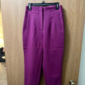 Zara Plum Purple High Waisted Trouser Pants